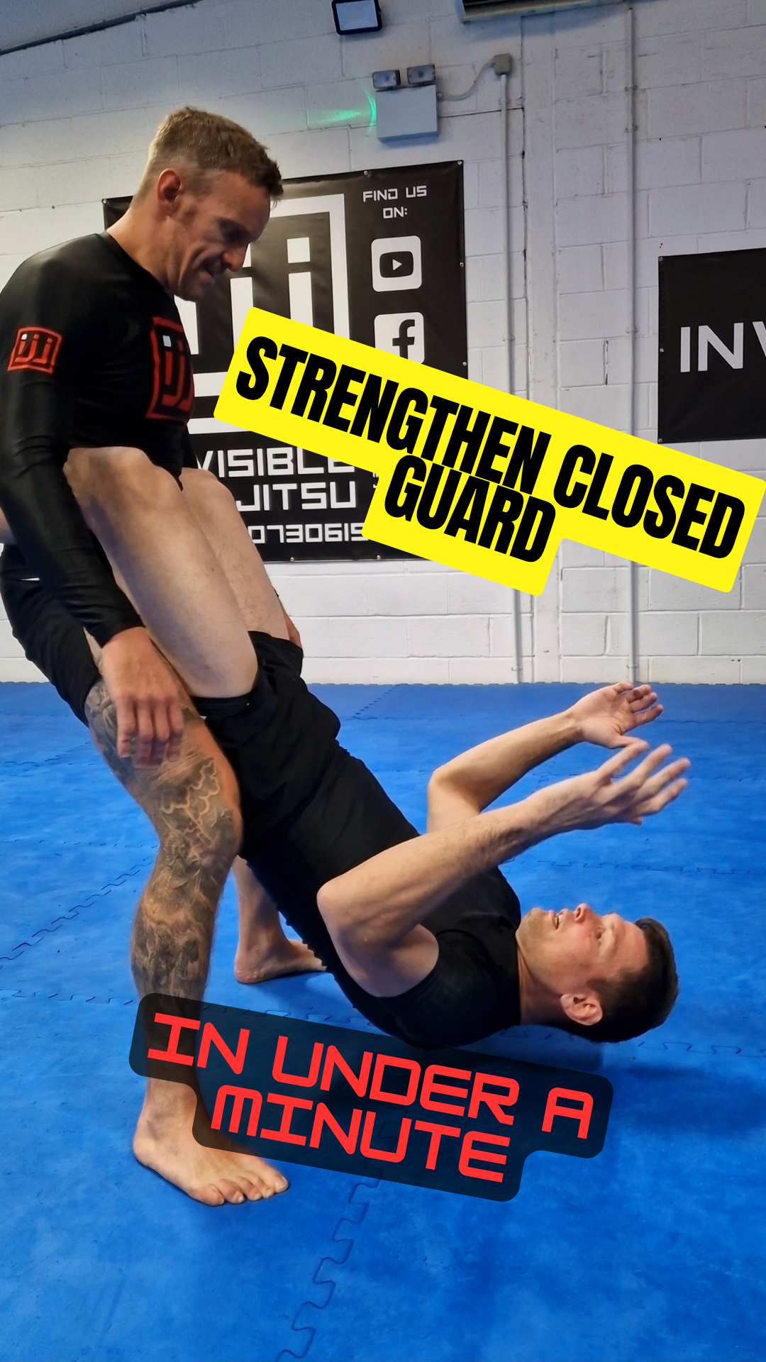 Strengthen closed guard with David Morcegão of Invisible Jiu Jitsu Academy Burton on Trent 