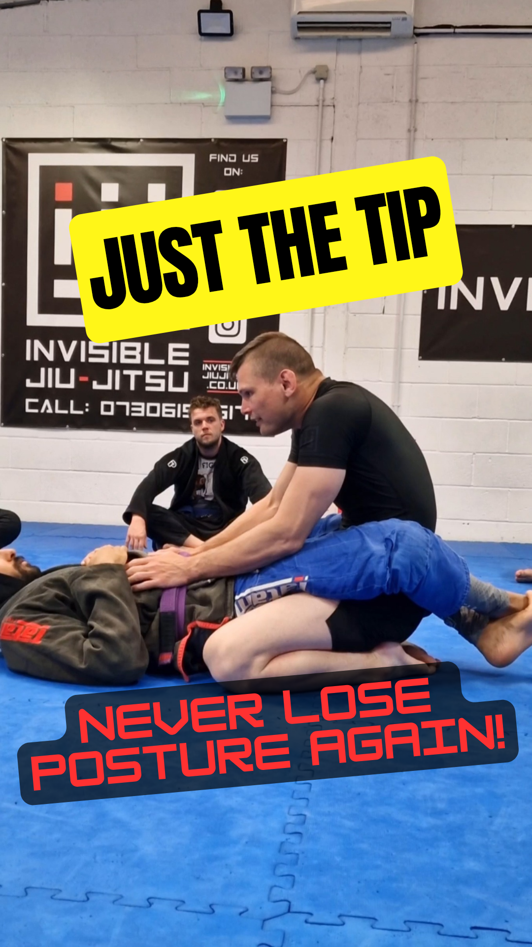 Invisible Jiu Jitsu closed guard posture 