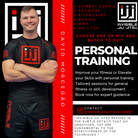 we offer personal training in burton on trent in cardio combat, padwork, boxing and kickboxing, jiu jitsu and mma 