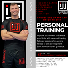 we offer personal training in burton on trent in cardio combat, padwork, boxing and kickboxing, jiu jitsu and mma. Train 2 days a week